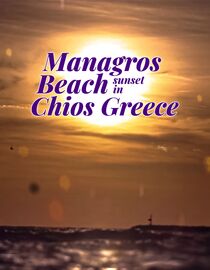 Managros Beach Sunset in Chios Greece