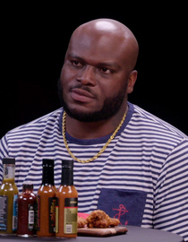 S16 E02 - Derrick Lewis Is Not Okay While Eating Spicy Wings - Hot Ones