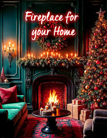 Fireplace For Your Home: Crackling Fireplace with Music