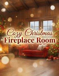 Christmas Fireplace Living Room ASMR Ambience 4K