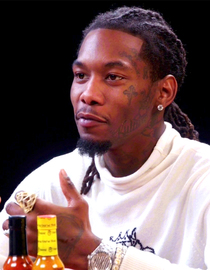 S08 E06 - Offset Screams Like Ric Flair While Eating Spicy Wings - Hot Ones