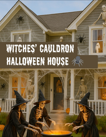 Witches Cauldron Halloween House
